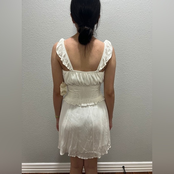 Altar’d State Ivory Smocked Ruffle Dress NEW WITH TAGS - Picture 6 of 7